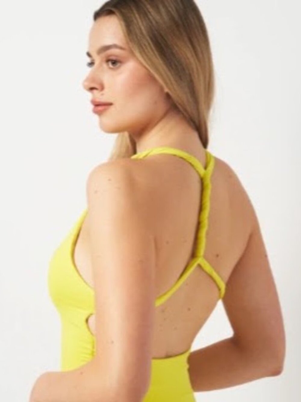 NWT Zara Womens Strappy Knit Halter Bodysuit Sz S Snaps Twist Back Stretch Vaca